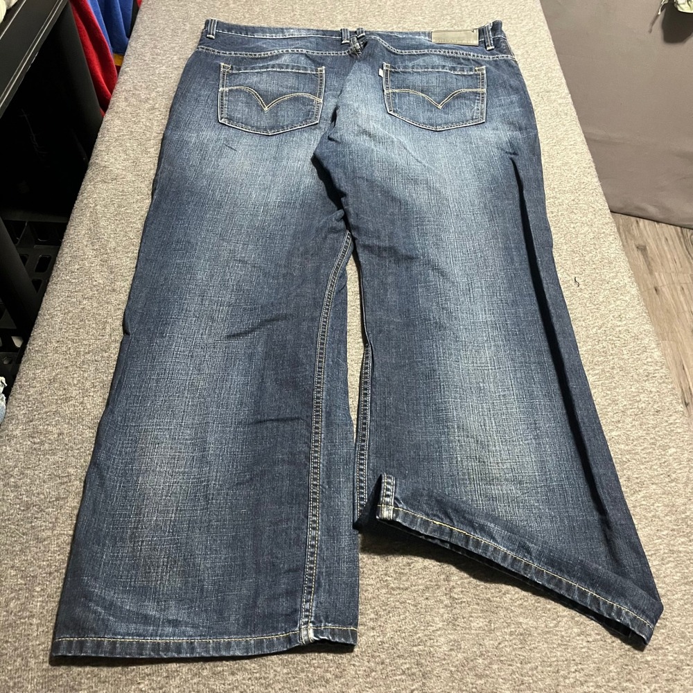 Levis SilverTab Boot Cut Jeans Mens 42x30 Blue Denim Wide Leg Relaxed Fit